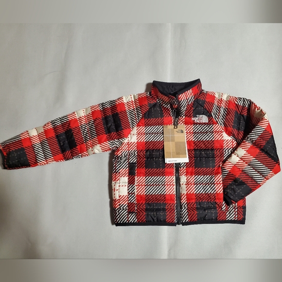 🔥FINAL PRICE DROP🔥 NWT $130 The North Face Kid Roxborough Red Coat Jacket Sz 4 - Picture 3 of 11